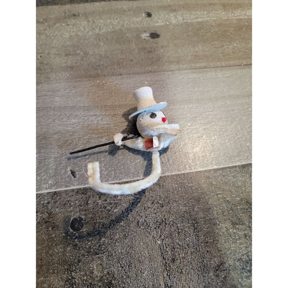 Snowman cane decor ornament xmas glitter - Picture 1 of 4